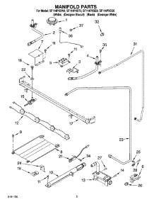 03 - Manifold Parts parts for Whirlpool Range SF114PXSQ0 from AppliancePartsPros.com