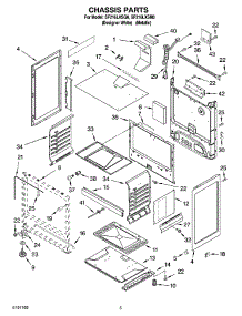 04 - Chassis Parts parts for Whirlpool Range SF216LXSM0 from AppliancePartsPros.com