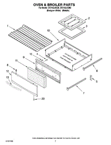 05 - Oven & Broiler Parts parts for Whirlpool Range SF216LXSM0 from AppliancePartsPros.com