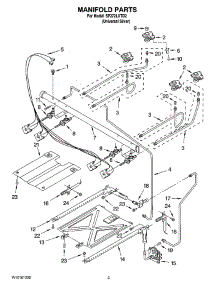 03 - Manifold Parts parts for Whirlpool Range SF272LXTD2 from AppliancePartsPros.com