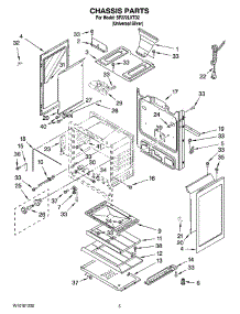 04 - Chassis Parts parts for Whirlpool Range SF272LXTD2 from AppliancePartsPros.com