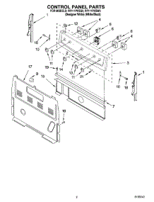 02 - Control Panel Parts parts for Whirlpool Range RF111PXSW0 from AppliancePartsPros.com