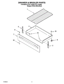 04 - Drawer & Broiler Parts parts for Whirlpool Range RF111PXSW0 from AppliancePartsPros.com