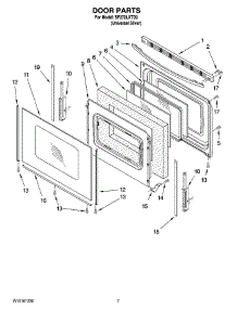 05 - Door Parts parts for Whirlpool Range SF272LXTD2 from AppliancePartsPros.com