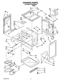 03 - Chassis Parts parts for Whirlpool Range RF260BXSW2 from AppliancePartsPros.com
