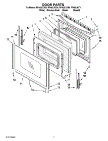 05 - Door Parts, Optional Parts parts for Whirlpool Range RF462LXSB4 from AppliancePartsPros.com