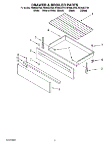 04 - Drawer & Broiler Parts parts for Whirlpool Range RF263LXTW2 from AppliancePartsPros.com