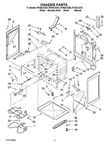 03 - Chassis Parts parts for Whirlpool Range RF462LXSS4 from AppliancePartsPros.com