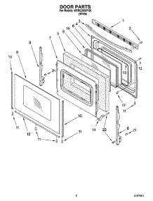 05 - Door Parts, Miscellaneous Parts parts for Whirlpool Range WERE3000PQ0 from AppliancePartsPros.com