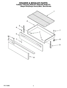 04 - Drawer & Broiler Parts parts for Whirlpool Range RF362LXTB3 from AppliancePartsPros.com