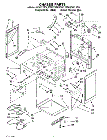 03 - Chassis Parts parts for Whirlpool Range RF367LXSY4 from AppliancePartsPros.com