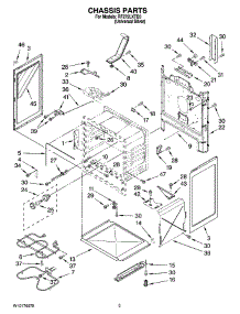 03 - Chassis Parts parts for Whirlpool Range RF272LXTD3 from AppliancePartsPros.com