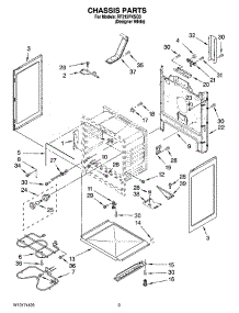 03 - Chassis Parts parts for Whirlpool Range RF212PXSQ3 from AppliancePartsPros.com