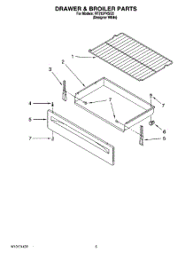 04 - Drawer & Broiler Parts parts for Whirlpool Range RF212PXSQ3 from AppliancePartsPros.com
