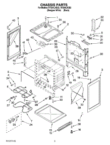 03 - Chassis Parts parts for Whirlpool Range RF264LXSQ2 from AppliancePartsPros.com