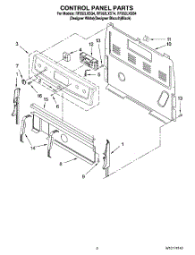 02 - Control Panel Parts parts for Whirlpool Range RF262LXSQ4 from AppliancePartsPros.com
