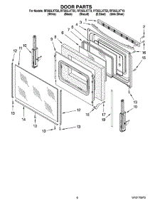 05 - Door Parts, Optional Parts (Not Included) parts for Whirlpool Range RF265LXTS3 from AppliancePartsPros.com