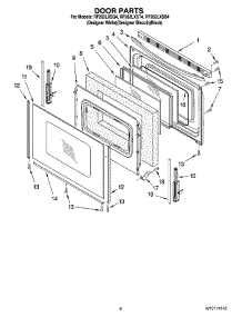05 - Door Parts, Optional Parts (Not Included) parts for Whirlpool Range RF262LXSB4 from AppliancePartsPros.com