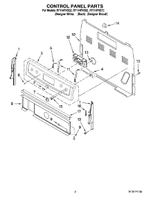 02 - Control Panel Parts parts for Whirlpool Range RF114PXSB2 from AppliancePartsPros.com