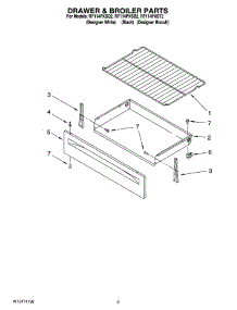04 - Drawer & Broiler Parts parts for Whirlpool Range RF114PXSQ2 from AppliancePartsPros.com