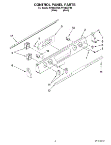 02 - Control Panel Parts parts for Whirlpool Range RY160LXTB0 from AppliancePartsPros.com