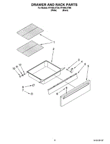 05 - Drawer And Rack Parts, Optional Parts (Not Included) parts for Whirlpool Range RY160LXTB0 from AppliancePartsPros.com