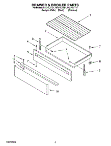 04 - Drawer & Broiler Parts parts for Whirlpool Range RF214LXTB1 from AppliancePartsPros.com