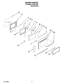 04 - Door Parts parts for Whirlpool Range RY160LXTS0 from AppliancePartsPros.com
