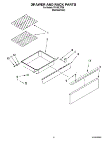 05 - Drawer And Rack Parts, Optional Parts (Not Included) parts for Whirlpool Range RY160LXTS0 from AppliancePartsPros.com