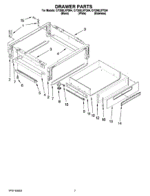 05 - Drawer Parts parts for Whirlpool Range GY398LXPS04 from AppliancePartsPros.com