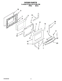 04 - Door Parts parts for Whirlpool Range RY160LXTQ0 from AppliancePartsPros.com