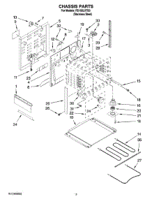 03 - Chassis Parts parts for Whirlpool Range RS160LXTS0 from AppliancePartsPros.com