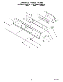 02 - Control Panel Parts parts for Whirlpool Range GY398LXPB04 from AppliancePartsPros.com