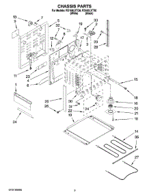 03 - Chassis Parts parts for Whirlpool Range RS160LXTB0 from AppliancePartsPros.com