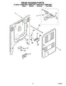 05 - Rear Chassis Parts parts for Whirlpool Range YGR556LRKB0 from AppliancePartsPros.com