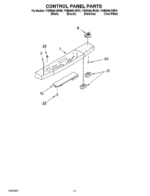 07 - Control Panel Parts, Miscellaneous Parts parts for Whirlpool Range YGR556LRKS0 from AppliancePartsPros.com