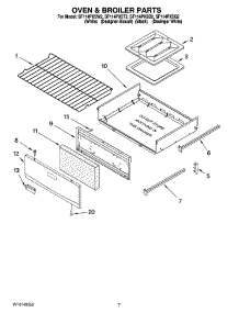 05 - Oven & Broiler Parts parts for Whirlpool Range SF114PXSB2 from AppliancePartsPros.com