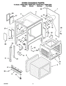 03 - Oven Chassis Parts parts for Whirlpool Range YGR556LRKT0 from AppliancePartsPros.com