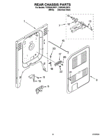 05 - Rear Chassis Parts parts for Whirlpool Range YGR556LRKS1 from AppliancePartsPros.com