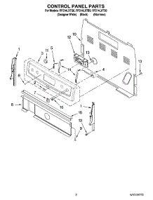 02 - Control Panel Parts parts for Whirlpool Range RF214LXTB0 from AppliancePartsPros.com