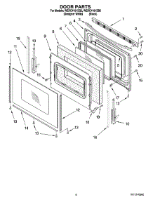 05 - Door Parts, Optional Parts parts for Whirlpool Range WERC4101SB2 from AppliancePartsPros.com