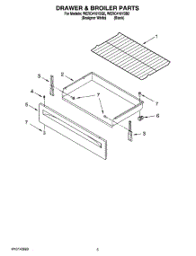 04 - Drawer & Broiler Parts parts for Whirlpool Range WERC4101SQ2 from AppliancePartsPros.com