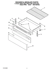 04 - Drawer & Broiler Parts parts for Whirlpool Range WERP4110SB2 from AppliancePartsPros.com