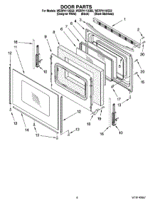 05 - Door Parts, Optional Parts parts for Whirlpool Range WERP4110SB2 from AppliancePartsPros.com