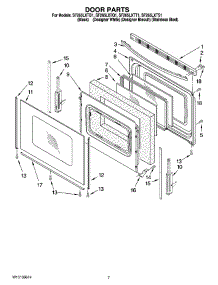 05 - Door Parts parts for Whirlpool Range SF265LXTS1 from AppliancePartsPros.com