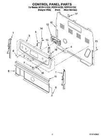 02 - Control Panel Parts parts for Whirlpool Range WERP4101SS2 from AppliancePartsPros.com