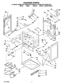 03 - Chassis Parts parts for Whirlpool Range RF265LXTB2 from AppliancePartsPros.com