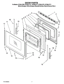 05 - Door Parts parts for Whirlpool Range SF362LXTB1 from AppliancePartsPros.com