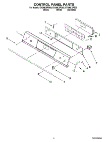 02 - Control Panel Parts parts for Whirlpool Range GY398LXPB03 from AppliancePartsPros.com