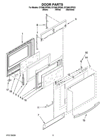 04 - Door Parts parts for Whirlpool Range GY398LXPB03 from AppliancePartsPros.com